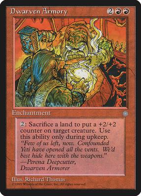 Dwarven Armory card from Ice Age