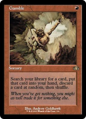 Gamble (Retro Frame) card from Dominaria Remastered
