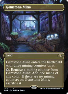 Gemstone Mine (Borderless) card from Dominaria Remastered