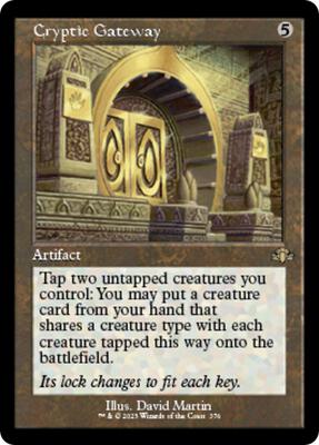 Cryptic Gateway (Retro Frame) card from Dominaria Remastered