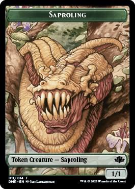 Saproling Token card from Dominaria Remastered