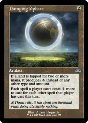 Damping Sphere (Retro Frame) card from Dominaria Remastered