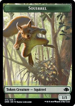 Squirrel Token card from Dominaria Remastered