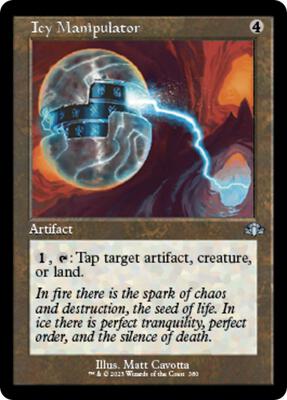 Icy Manipulator (Retro Frame) card from Dominaria Remastered