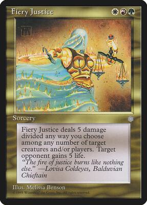 Fiery Justice card from Ice Age