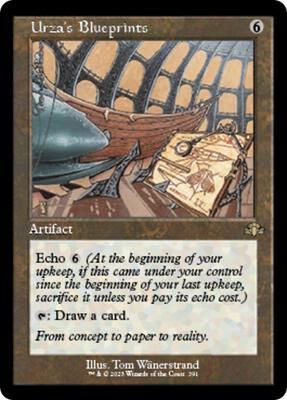 Urza's Blueprints (Retro Frame) card from Dominaria Remastered