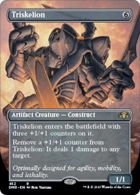 Triskelion (Borderless) card from Dominaria Remastered
