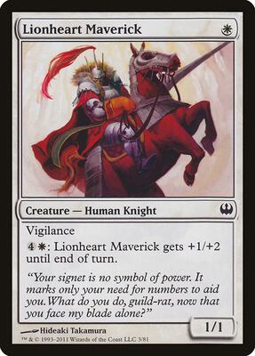 Lionheart Maverick card from Duel Decks: Knights vs. Dragons