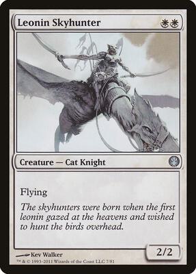 Leonin Skyhunter card from Duel Decks: Knights vs. Dragons