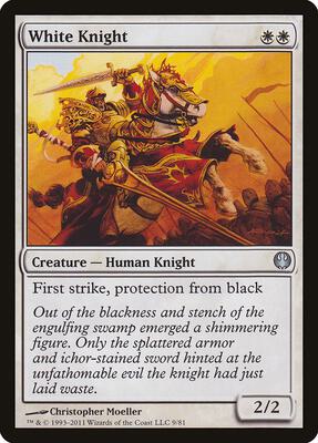 White Knight card from Duel Decks: Knights vs. Dragons