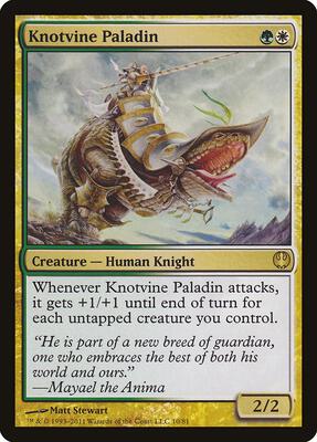 Knotvine Paladin card from Duel Decks: Knights vs. Dragons