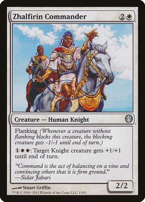 Zhalfirin Commander card from Duel Decks: Knights vs. Dragons