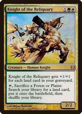 Knight of the Reliquary card from Duel Decks: Knights vs. Dragons