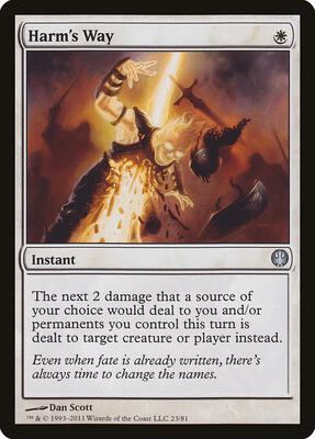 Harm's Way card from Duel Decks: Knights vs. Dragons