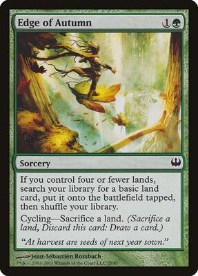 Edge of Autumn card from Duel Decks: Knights vs. Dragons