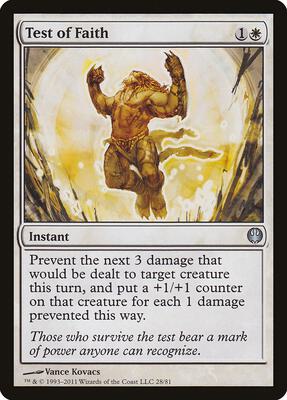 Test of Faith card from Duel Decks: Knights vs. Dragons