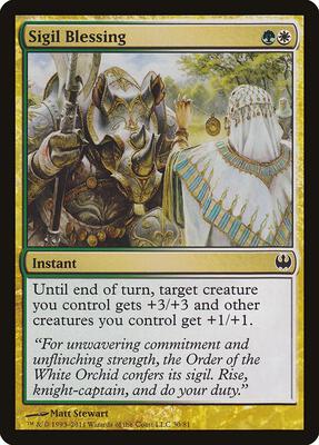 Sigil Blessing card from Duel Decks: Knights vs. Dragons