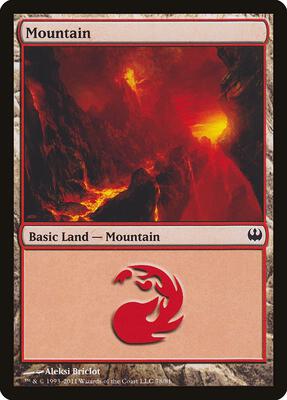 Mountain (78) card from Duel Decks: Knights vs. Dragons