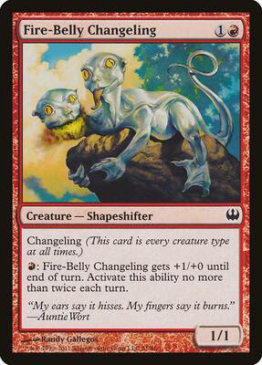 Fire-Belly Changeling card from Duel Decks: Knights vs. Dragons