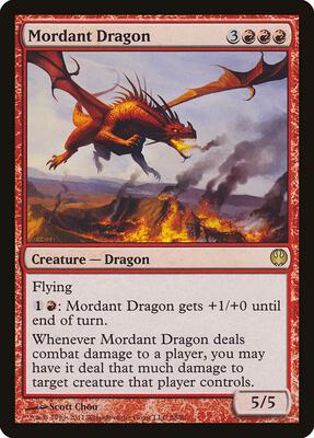 Mordant Dragon card from Duel Decks: Knights vs. Dragons