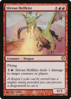 Shivan Hellkite card from Duel Decks: Knights vs. Dragons