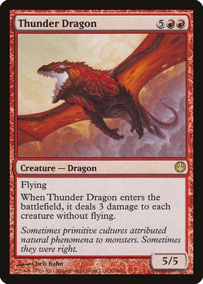 Thunder Dragon card from Duel Decks: Knights vs. Dragons