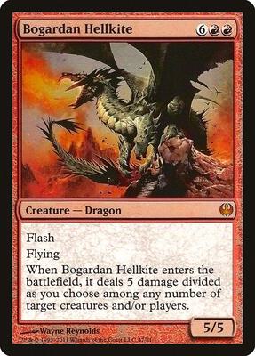 Bogardan Hellkite card from Duel Decks: Knights vs. Dragons