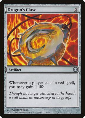 Dragon's Claw card from Duel Decks: Knights vs. Dragons