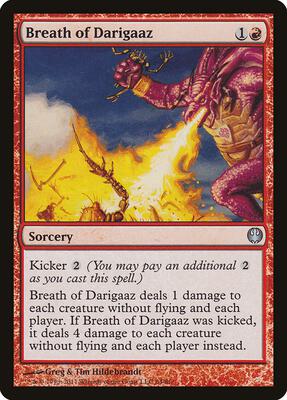 Breath of Darigaaz card from Duel Decks: Knights vs. Dragons