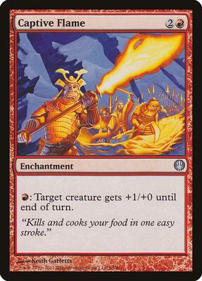 Captive Flame card from Duel Decks: Knights vs. Dragons