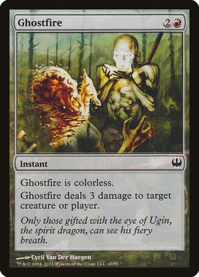 Ghostfire card from Duel Decks: Knights vs. Dragons