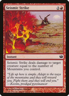 Seismic Strike card from Duel Decks: Knights vs. Dragons