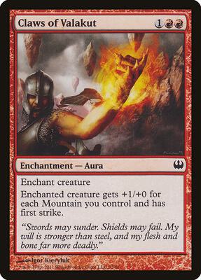 Claws of Valakut card from Duel Decks: Knights vs. Dragons
