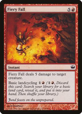 Fiery Fall card from Duel Decks: Knights vs. Dragons
