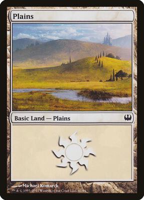 Plains (41) card from Duel Decks: Knights vs. Dragons