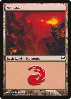 Mountain (79) card from Duel Decks: Knights vs. Dragons