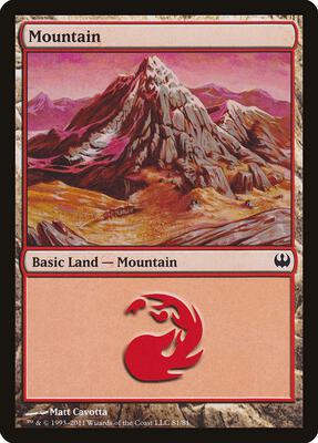 Mountain (81) card from Duel Decks: Knights vs. Dragons