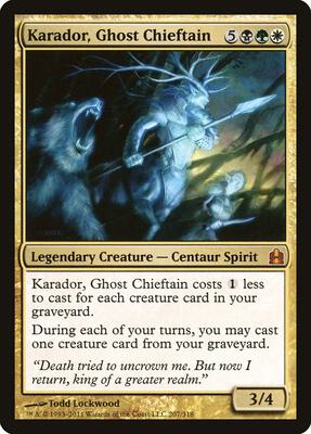 Karador, Ghost Chieftain card from Commander