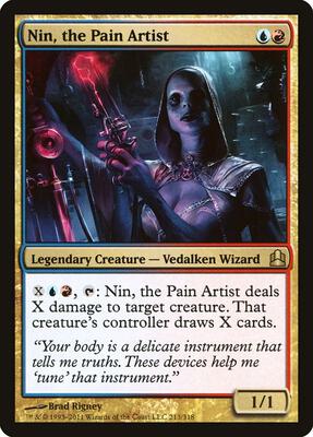Nin, the Pain Artist card from Commander