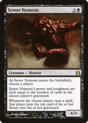 Sewer Nemesis card from Commander