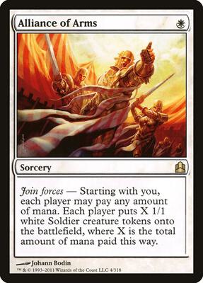Alliance of Arms card from Commander