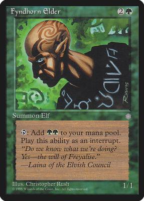 Fyndhorn Elder card from Ice Age