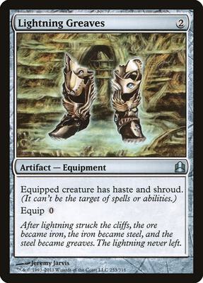Lightning Greaves card from Commander
