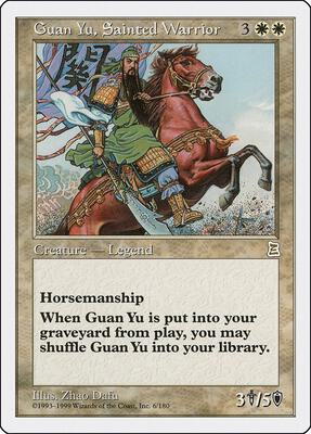 Guan Yu, Sainted Warrior card from Portal Three Kingdoms