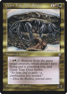 Giant Trap Door Spider card from Ice Age