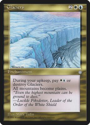 Glaciers card from Ice Age