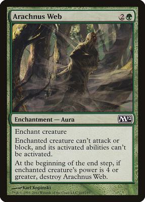 Arachnus Web card from Magic 2012 (M12)