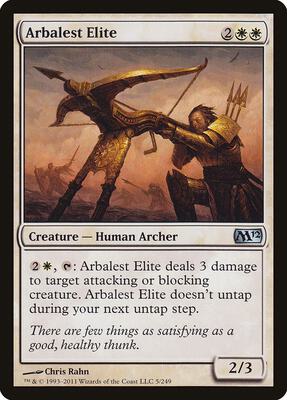 Arbalest Elite card from Magic 2012 (M12)