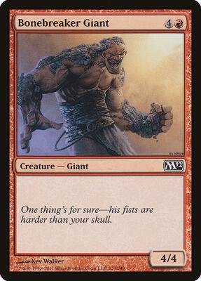 Bonebreaker Giant card from Magic 2012 (M12)