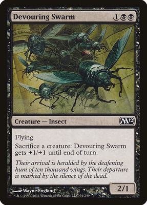 Devouring Swarm card from Magic 2012 (M12)
